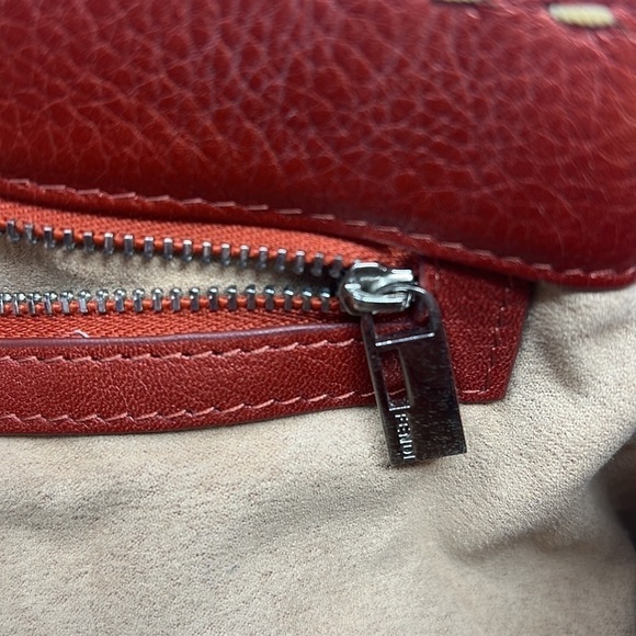 Fendi Selleria Metallic Rust Color Shoulder Bag - Picture 13 of 13